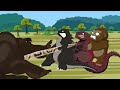 Rescue GODZILLA & KONG From GIANT QUIET PLACE MONSTER: A QUIET PLACE | Godzilla Cartoon Movies