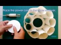 DIY paper lamp/lantern (Cathedral light) - how to make a pendant light out of paper - EzyCraft