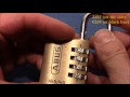 (picking 115) ABUS 165/40 4-wheel combination lock decoded [false gates] - reliable, simple & quick