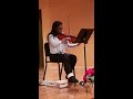 Kira Wolfe playing viola at W. O. Smith recital