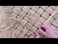 Large rectangular rope mat- door mat