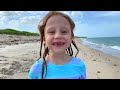 Nastya found a treasure on the beach