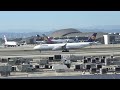 Lufthansa A340 arrival at LAX