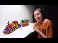 DIY - How To Make Colored Harry Potter Train From Magnetic Balls ( Satisfying ) | Magnet World 4K
