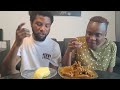 Ogbono soup and fufu#africanfood mukbang