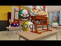 Countryballs School: Draws USA Ketchup on Pizza Italy Trigger Comparison