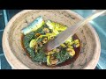 Ampesi & Kontomire Abom | Yam & Plantain With Kontomire(Spinach) Dip | Ghana Food