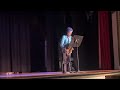 I played a whole new world from Aladdin on my saxophone