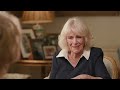 Queen Camilla in conversation with Edna O'Brien