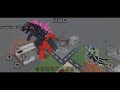 Evolved Godzilla vs Wardenzilla in Minecraft PE