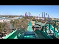 Catapult Falls POV - World's First Launched Flume New for 2024 at SeaWorld San Antonio - 4K 60FPS
