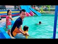 Youtuber Kampung//Numpang ngadem Gaes Di Waterboom Punya Tetangga