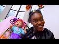 Baby born doll and Elsa doll at the princess castle. New dolls' adventures. Princess videos for kids