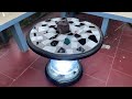 Amazing DIY Garden Coffee Table From Cement And Tires - Beautiful and Easy