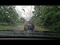 Rainy Canadian summer afternoon - 30 minutes - Nap or relax while I drive