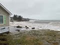 Waves crashing on shore - Pemaquid Trail, New Harbor, Maine Jan 13, 2024