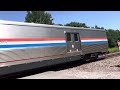 Amtrak P092 with friendly engineer in Woodford Va