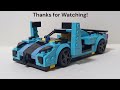 LEGO Koenigsegg Agera RS MOC With Working Doors and Stowable Roof