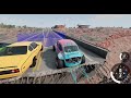 smash cars jumping off ramps in beamng drive