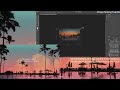 Beach ambience at sunset 🌅 Chill vibes 🌴 Design making tutorial