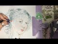 Draw with me🍓entire drawing process drawing+coloring👒 #lofiasmr