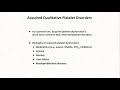 Von Willebrand Disease & Qualitative Platelet Disorders: Hemostasis - Lesson 10