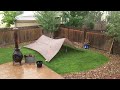 Kelty Noah's tarp 12x12 in the rain part 1...