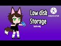 Low disk storage - Audio only
