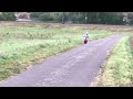 3 and a half year old learning to ride bicycle