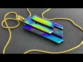 Making Fused Glass Dichroic Features for Jewellery. A Dichroic Glass Tutorial.
