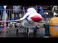 INCREDIBLE RC SCALE US AIR FORCE F-16 THUNDERBIRD TURBINE JET INSANE ABILITY