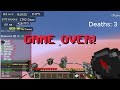 playing a bedwars game and getting wrecked