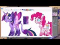 MLP mane 6 redesigns speedpaint