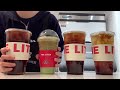 (Eng)🍓🍑🍋Collection of 40 minutes cafe vlog🍋🍑🍓/ Have a happy weekend🤗 / 40mins cafe vlog / asmr