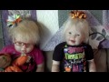 Toddlers in spooky shirts