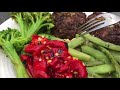 Home Sweet Homemade Family Summer BBQ Burger and Grilled Vegetables Healthy Holiday Food