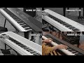 디지털 피아노 입문용 4종 음색 비교