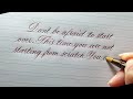 Beautiful handwriting | Learn copperplate calligraphy #calligraphy #handwriting