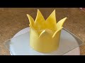Edible 3D Fondant Gold Crown Topper