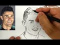KEREN , ASMR menggambar cristiano ronaldo / cr7 pemain sepakbola manchester united