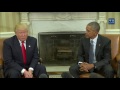 President Obama Meets With President-Elect Trump