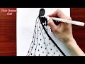 Traditional Girl Drawing | How to draw a Girl with Traditional dress | Girl drawing with Saree
