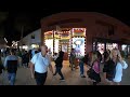 Walk down St Georges Street  St Augustine Florida Dec 2022 with 360 Go Pro Camera