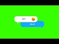 CHAT MESSAGES Animation - Green screen Full Hd Download - No copyright