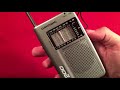 Grundig Mini 200 AM FM Stereo Shortwave Portable Radio Unboxing & Review