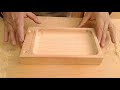 Фрезерование прямоугольной тарелки по направляющей, milling wood dish