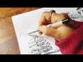 Pen Sketch | How to Draw an English Landscape