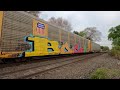 2021-05-15-a - Long Westbound Freight Train from Burger Hut in Alliance