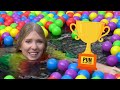 I Spent 24 Hours in a BALL PIT Pool! - Challenge