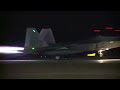 F-22 Raptors Night Launch – Deployment To Europe